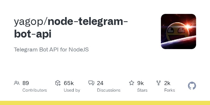GitHub - yagop/node-telegram-bot-api: Telegram Bot API for NodeJS