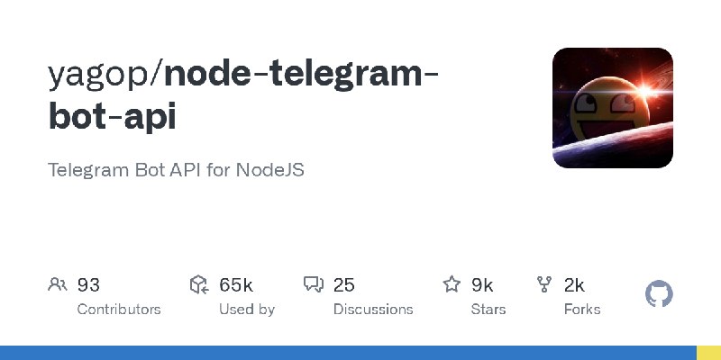 GitHub - yagop/node-telegram-bot-api: Telegram Bot API for NodeJS